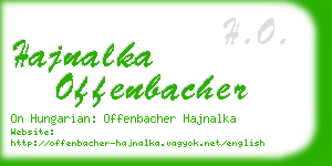 hajnalka offenbacher business card